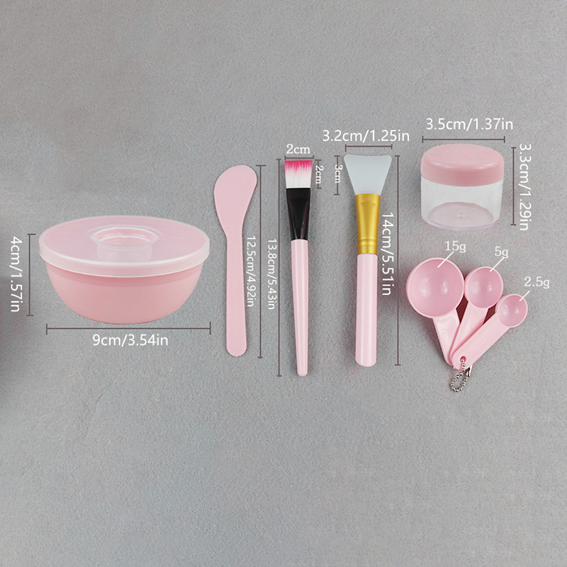 Beauty Makeup Women - Ensemble de brosses faciales, bol, cuillère