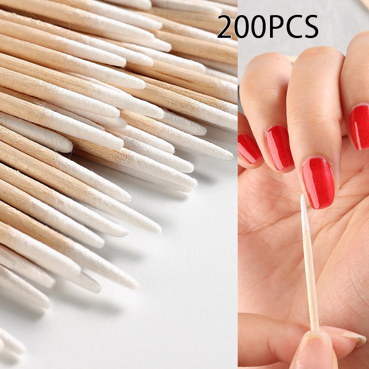 200 pièces ongles Art bois cot - Contour Palette Stick avis et prix